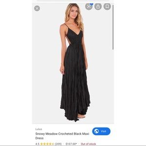 ❌SOLD❌ 🆕 Black backless maxi dress